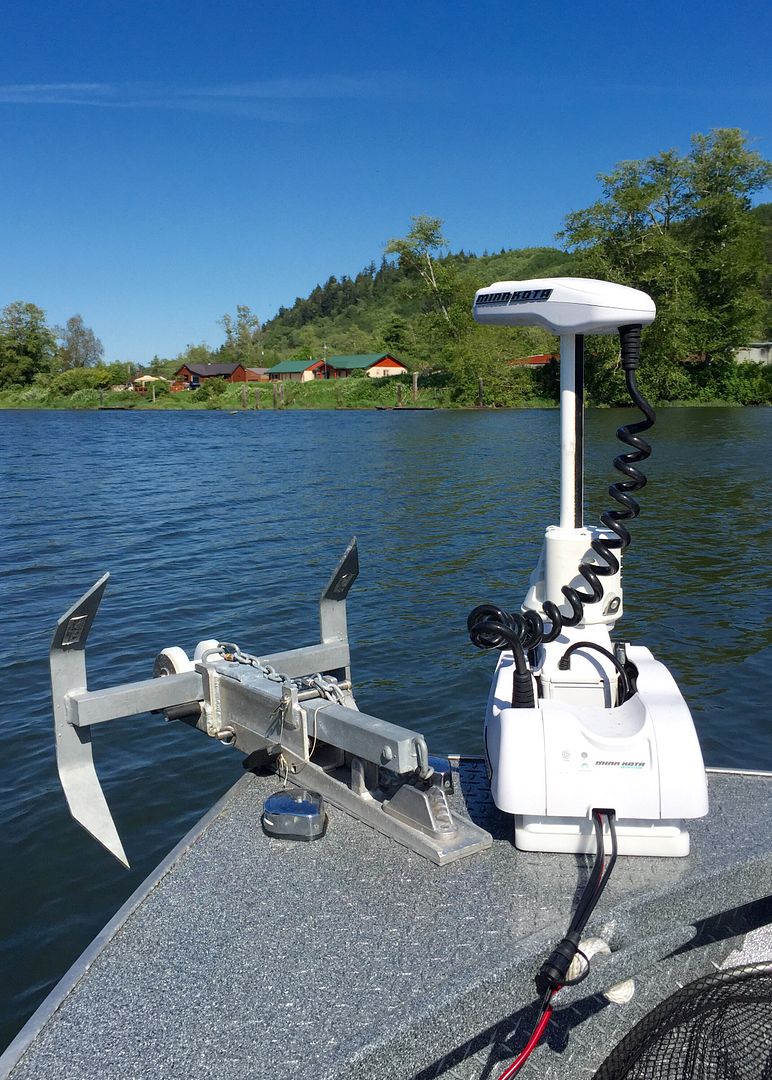 Bow mounted electric trolling motor set up ideas.